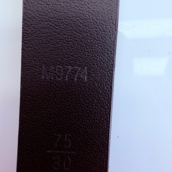 Louis Vuitton Initiales 20mm Metallic Gunmetal Belt 75/30 - Picture 12 of 13